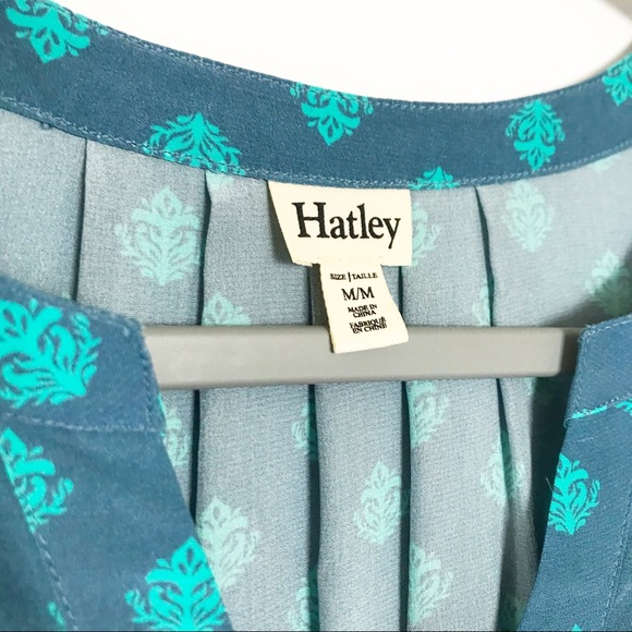 Hatley “Thistle & Aqua” Silk Tank - Picture 6 of 7
